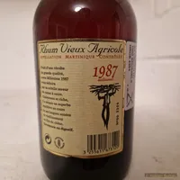 La Mauny, Rhum Vieux Agricole, Martinique, Millésime 1987 - Achterkant