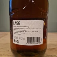 Lagg Distillery , Inaugural, Batch 2, 2022 (700ml) - Achterkant