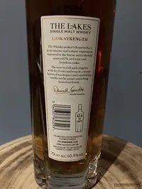 The Lakes Distillery, The Whiskymaker's Reserve - No. 2 - Achterkant
