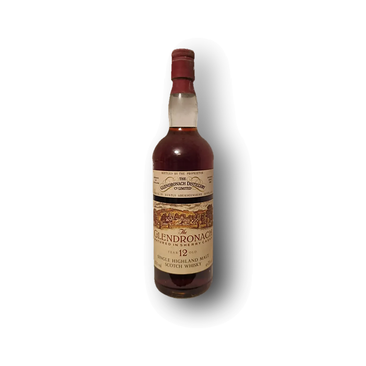 The Glendronach, 12y, old label early 80's - Hoofdfoto